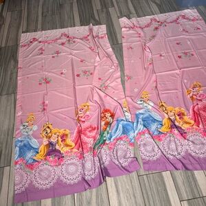 Girls Disney Princess Set Of 2 Window Drapes Curtains Puppy Kitten Horse